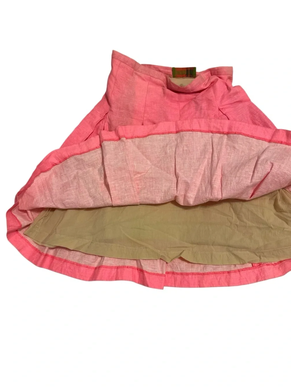 Jocomomola designer Flattering Pink A-Line Midi Skirt